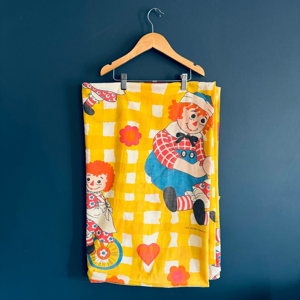 Vintage Raggedy Ann bed sheet